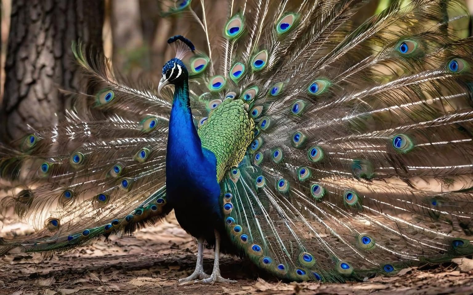 Representative AI illustration of Peafowl