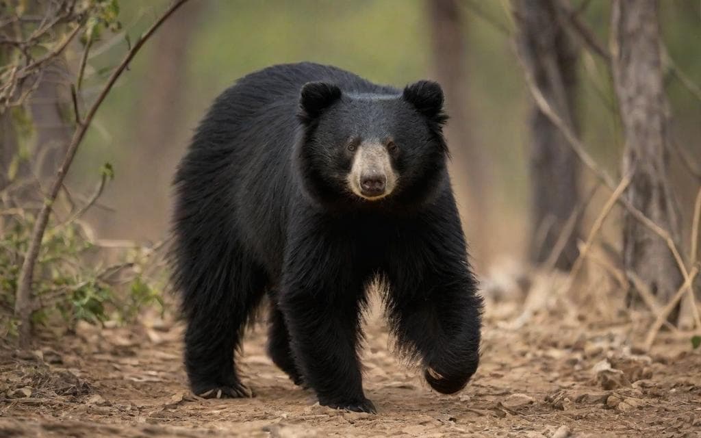 Representative AI illustration of Sloth bear