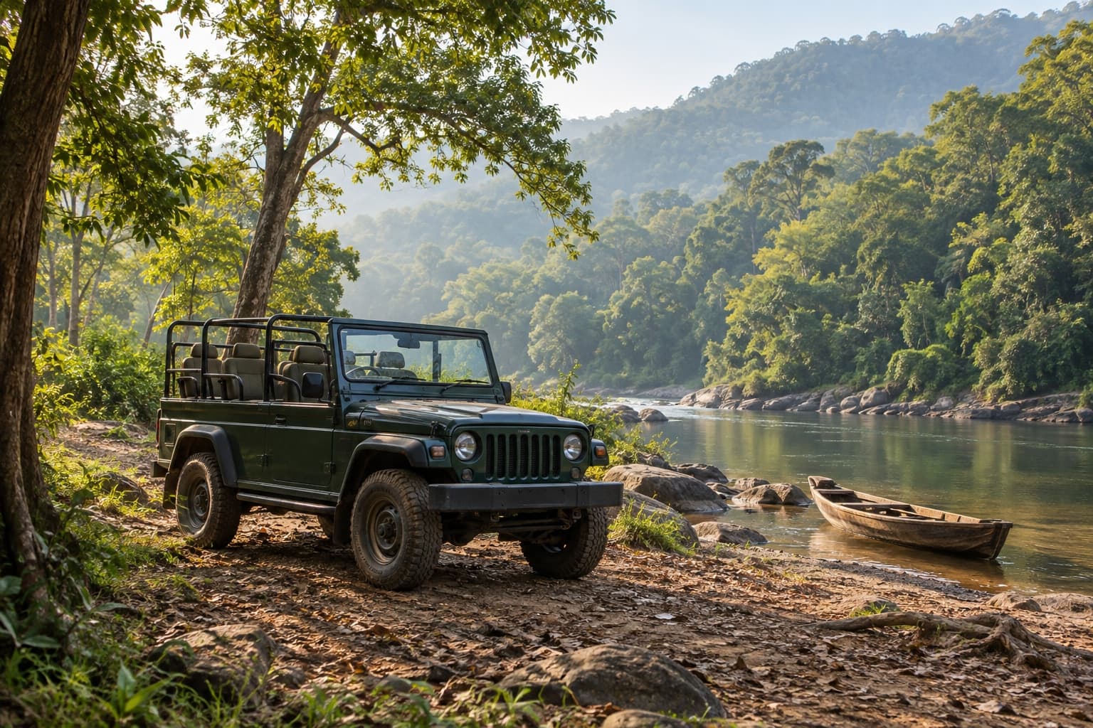 Bhadra Tiger Reserve — Jeep & Boat Safari (River Tern Lodge)
