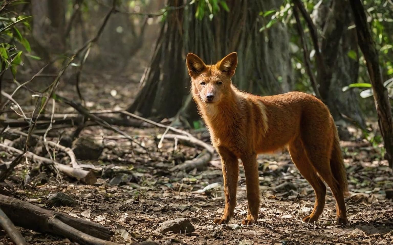 Representative AI illustration of Dhole