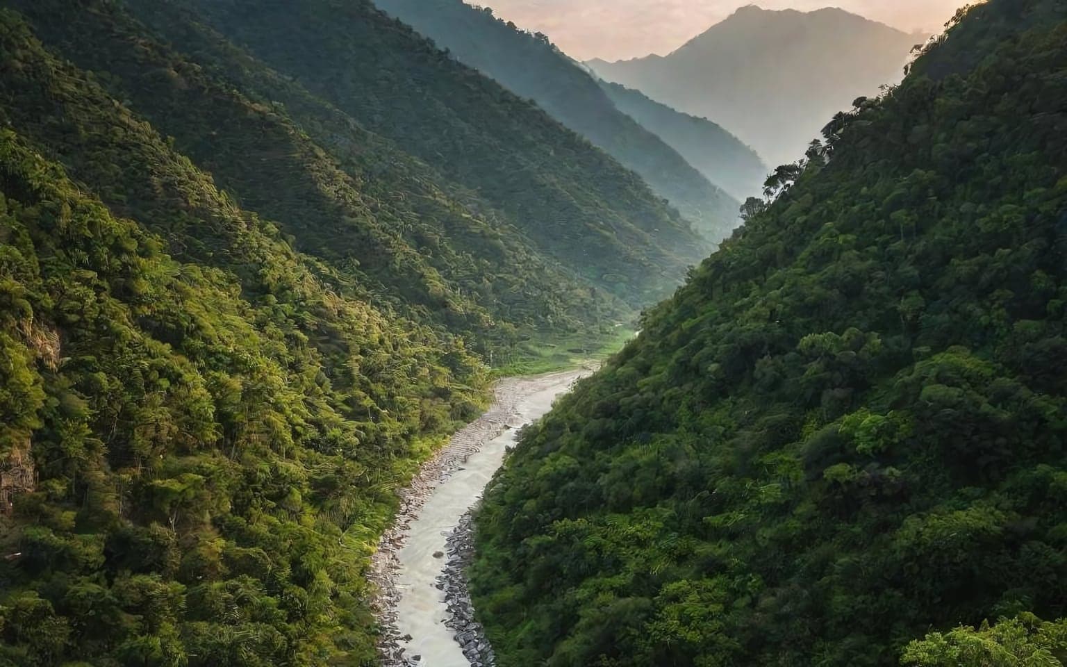 Representative AI illustration of Forest river