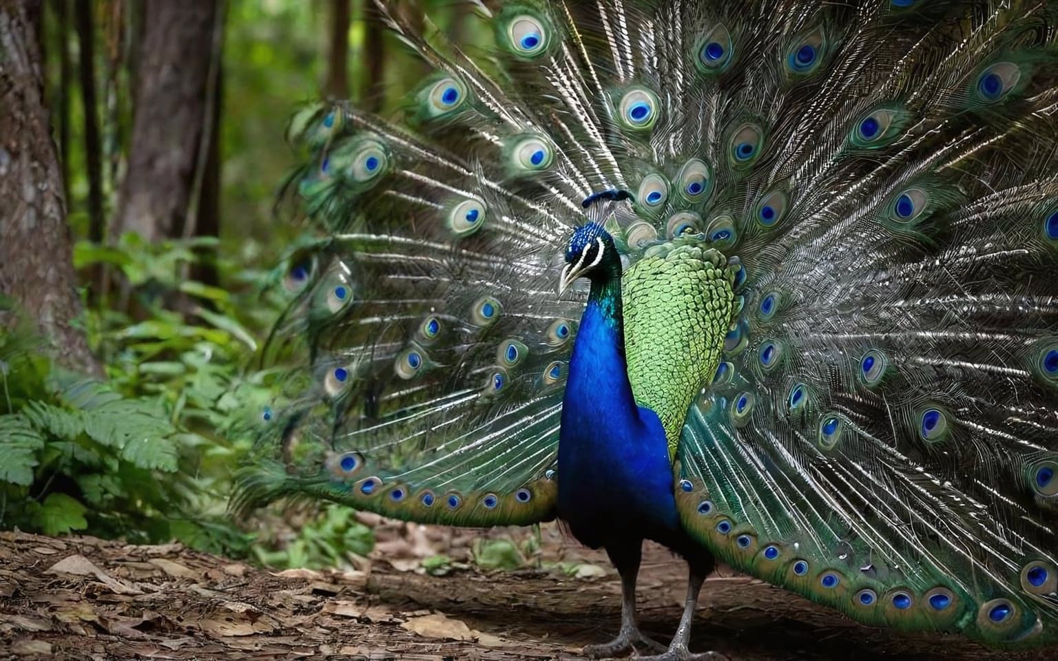 Representative AI illustration of Peafowl