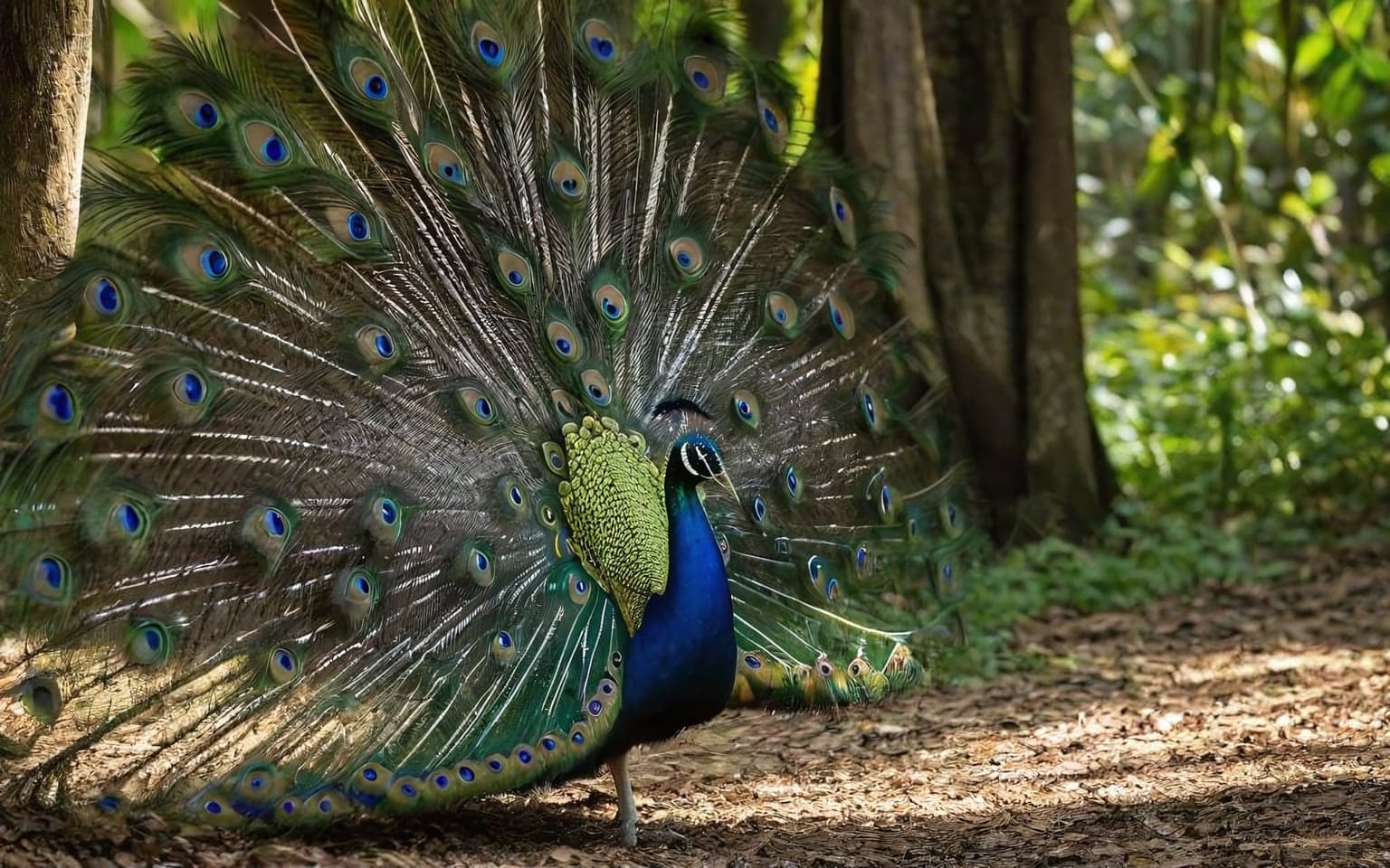 Representative AI illustration of Peafowl