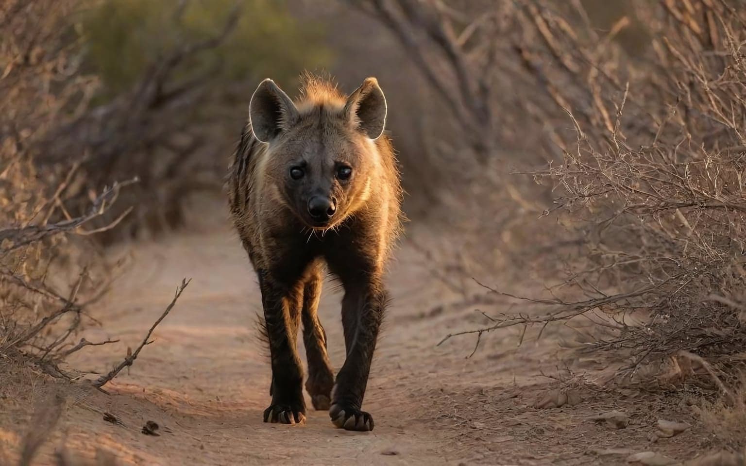 Representative AI illustration of Striped hyena