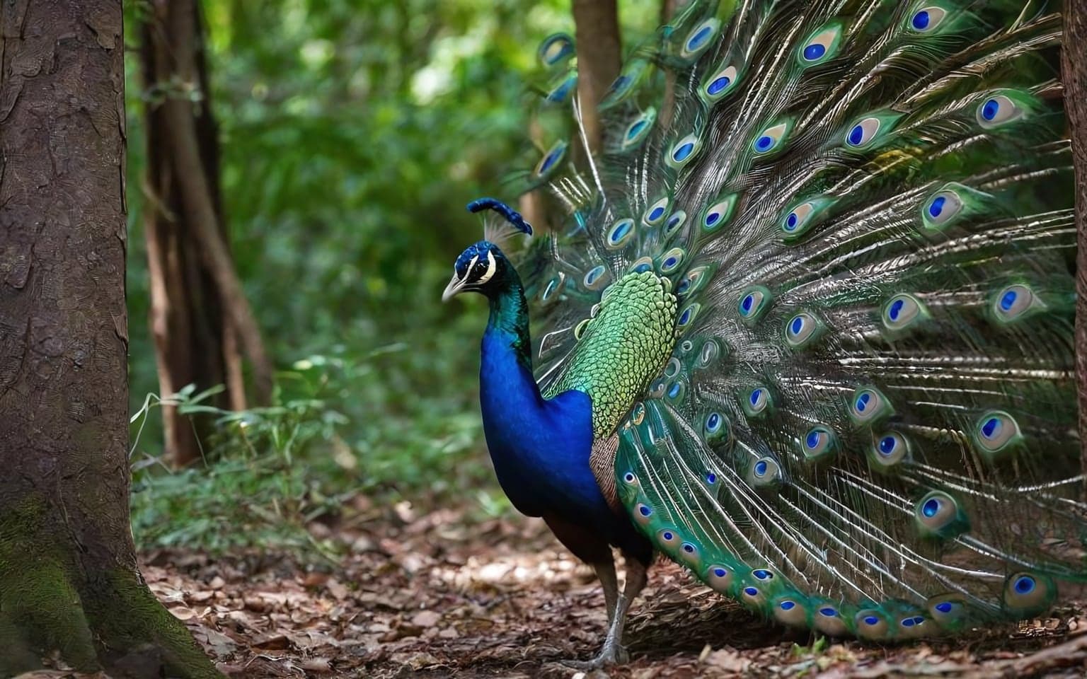 Representative AI illustration of Peafowl