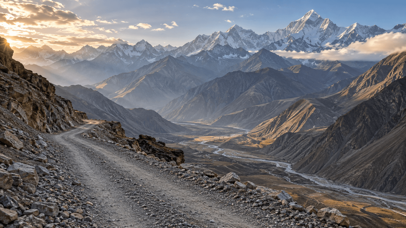 Mountains Chain Snowbound Spiti 4x4 Expedition