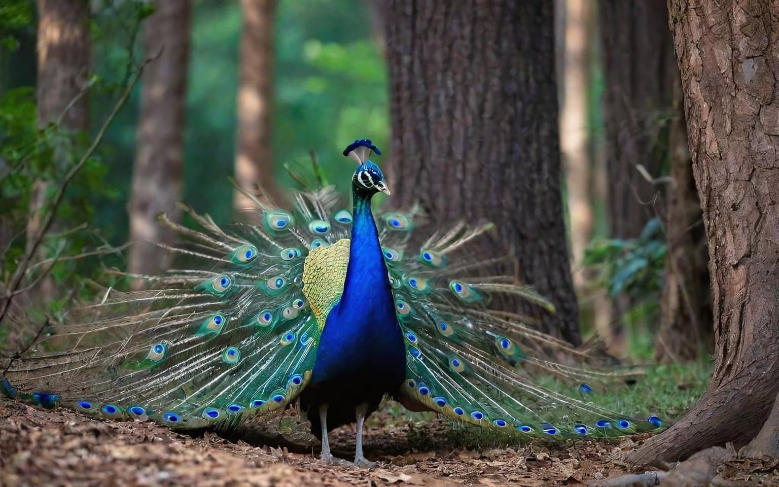 Representative AI illustration of Peafowl