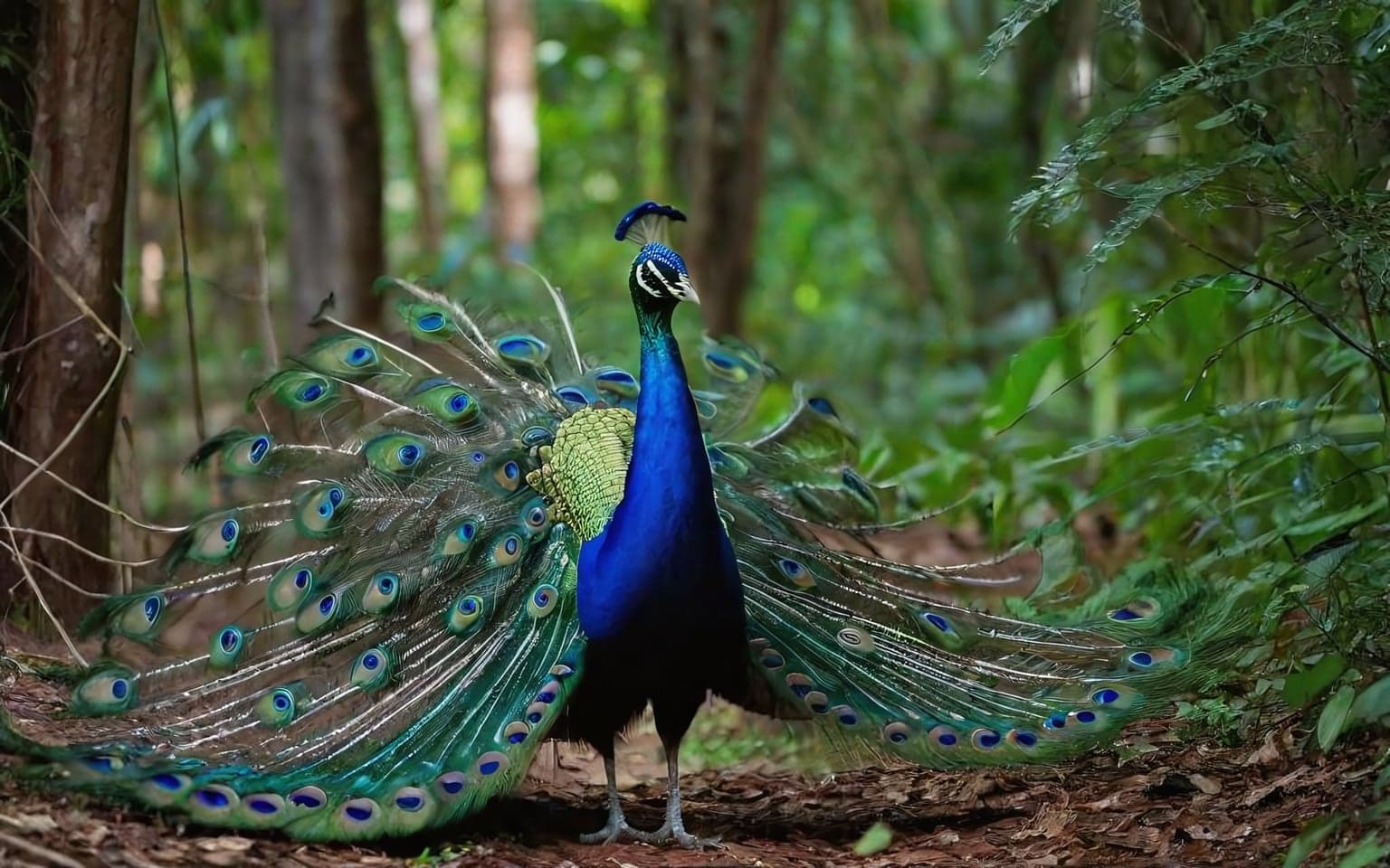 Representative AI illustration of Peafowl