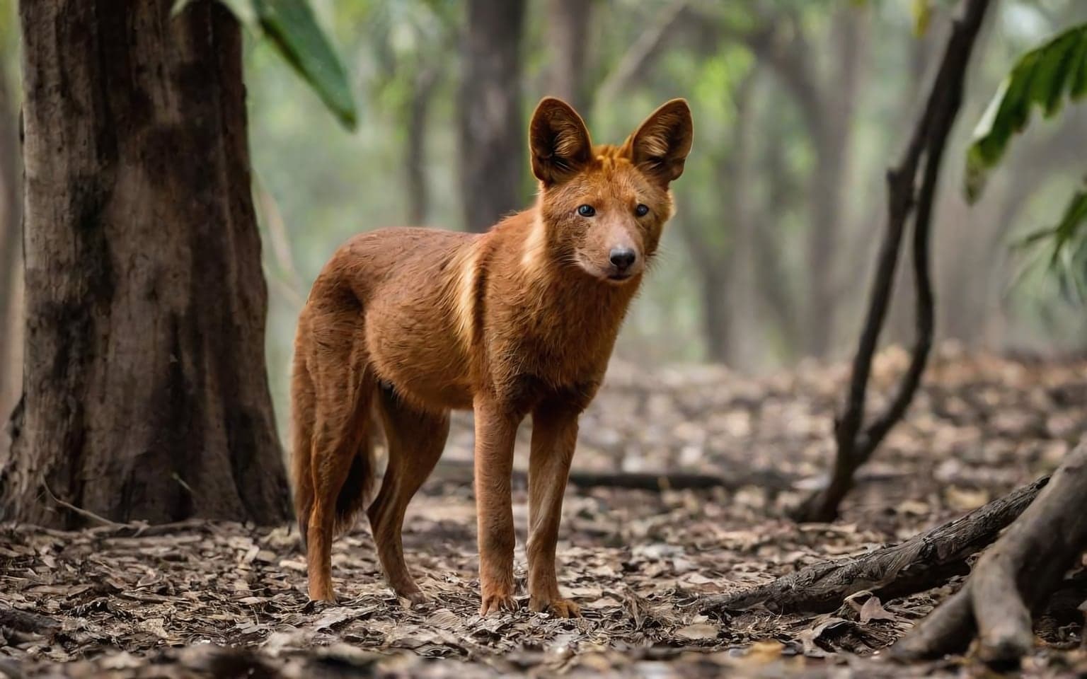 Representative AI illustration of Dhole