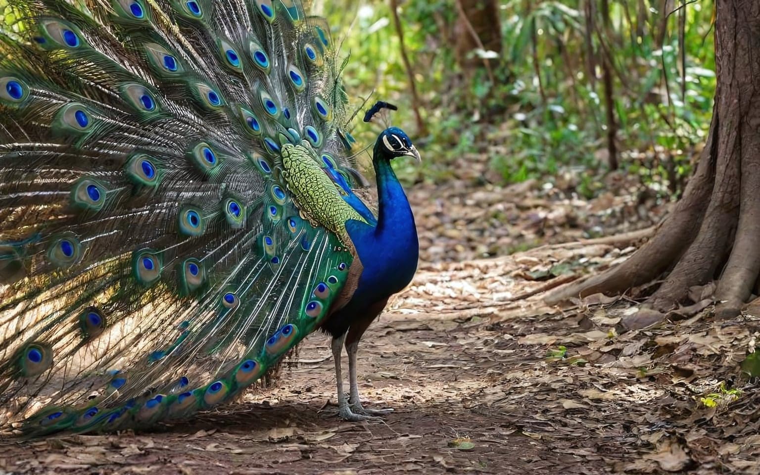 Representative AI illustration of Peafowl