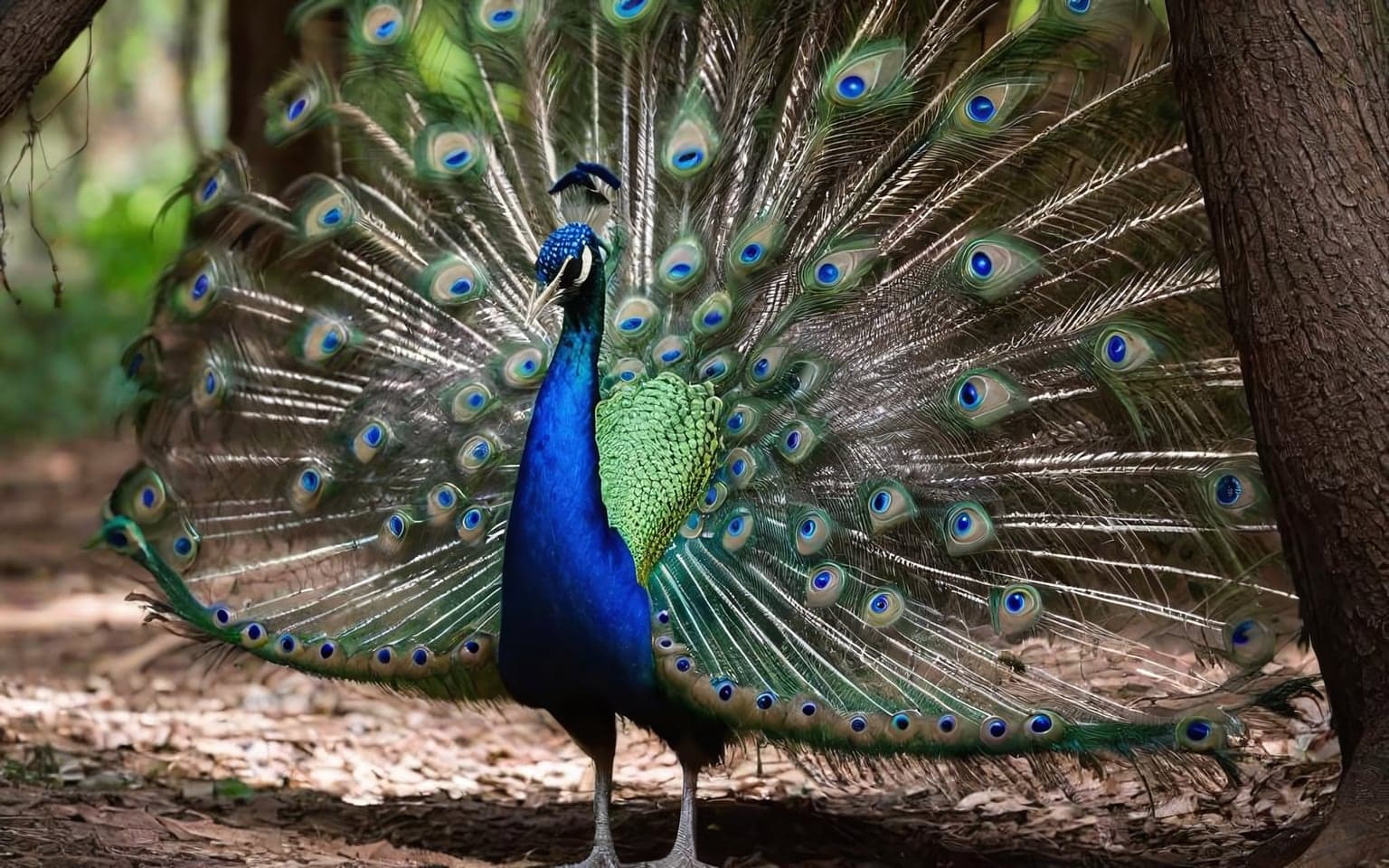 Representative AI illustration of Peafowl