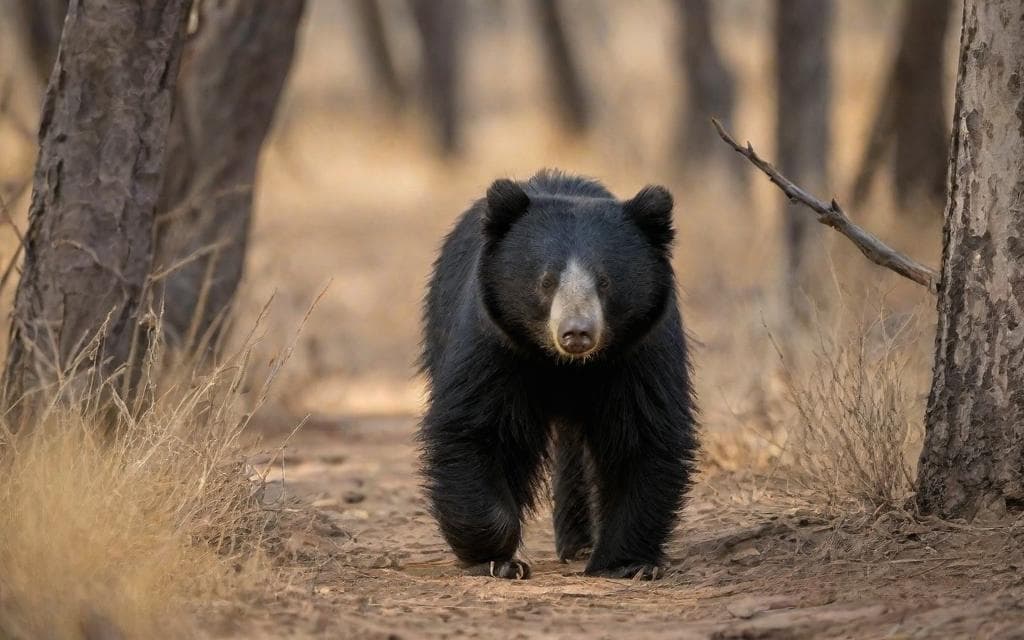 Representative AI illustration of Sloth bear