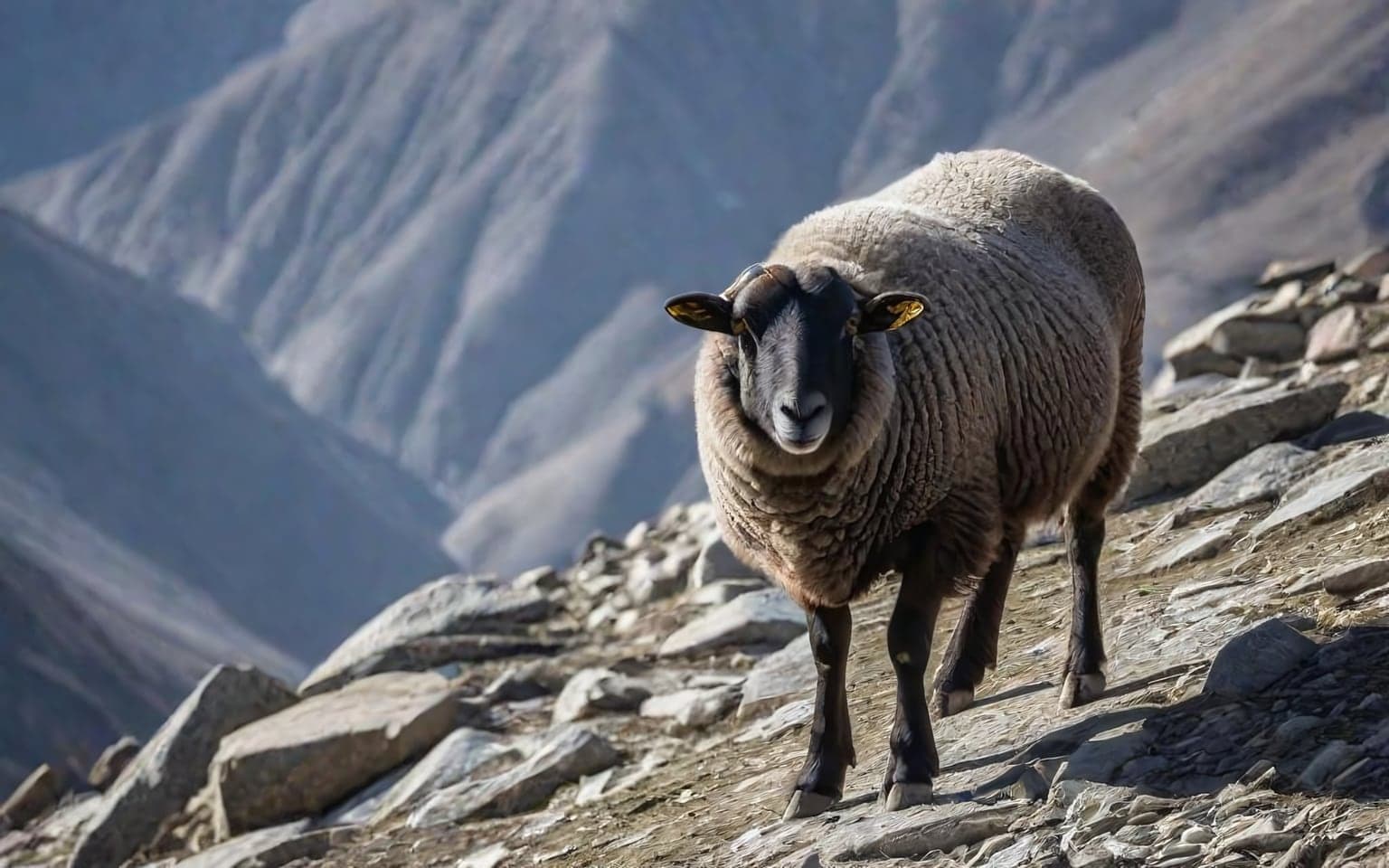Representative AI illustration of Blue sheep