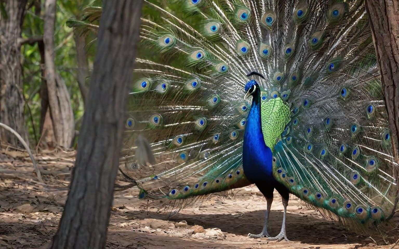 Representative AI illustration of Peafowl