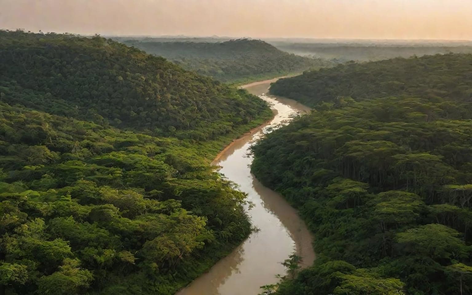 Representative AI illustration of Forest river