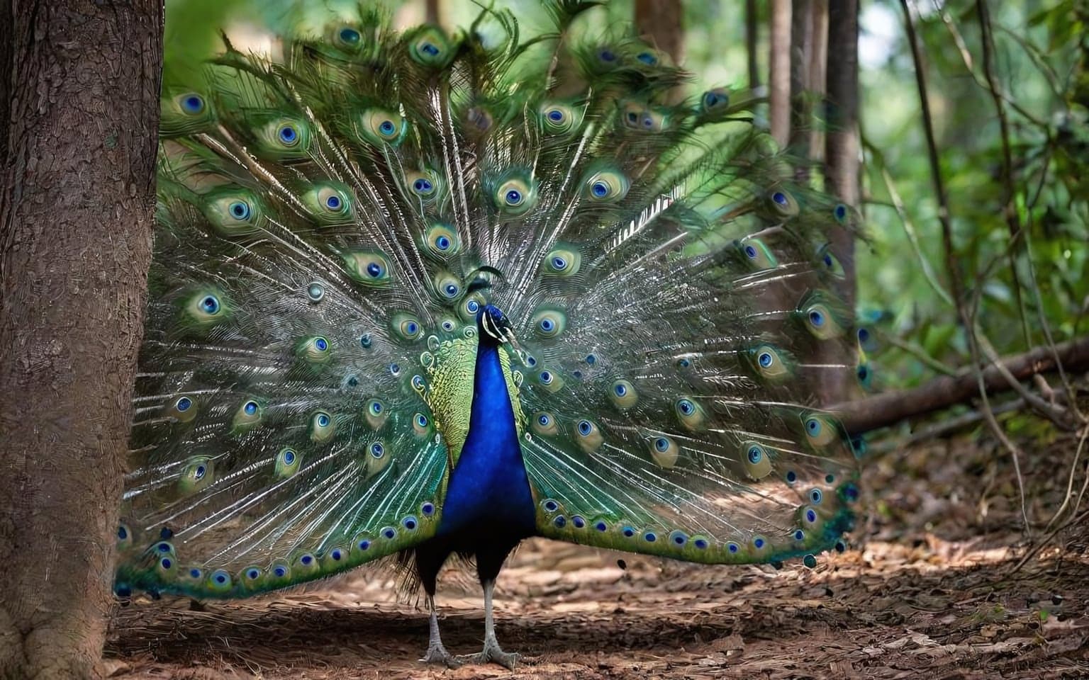 Representative AI illustration of Peafowl