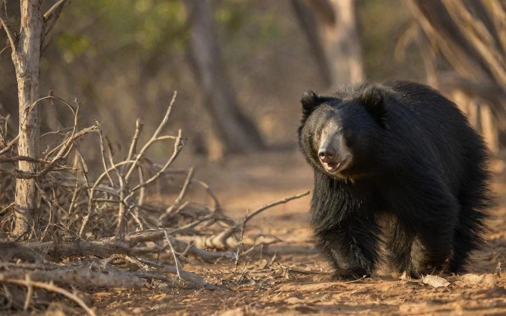 Representative AI illustration of Sloth bear