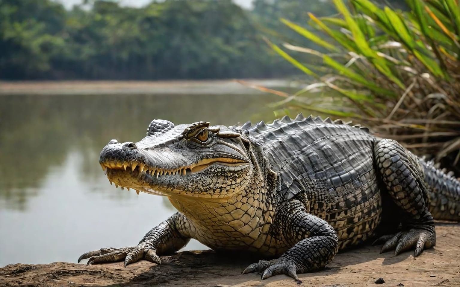 Representative AI illustration of Mugger crocodile
