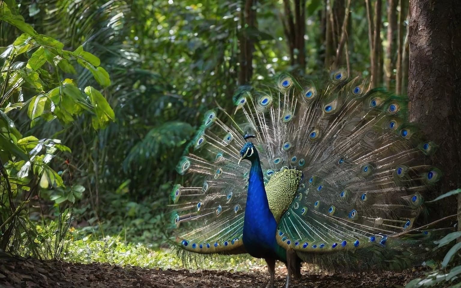 Representative AI illustration of Peafowl
