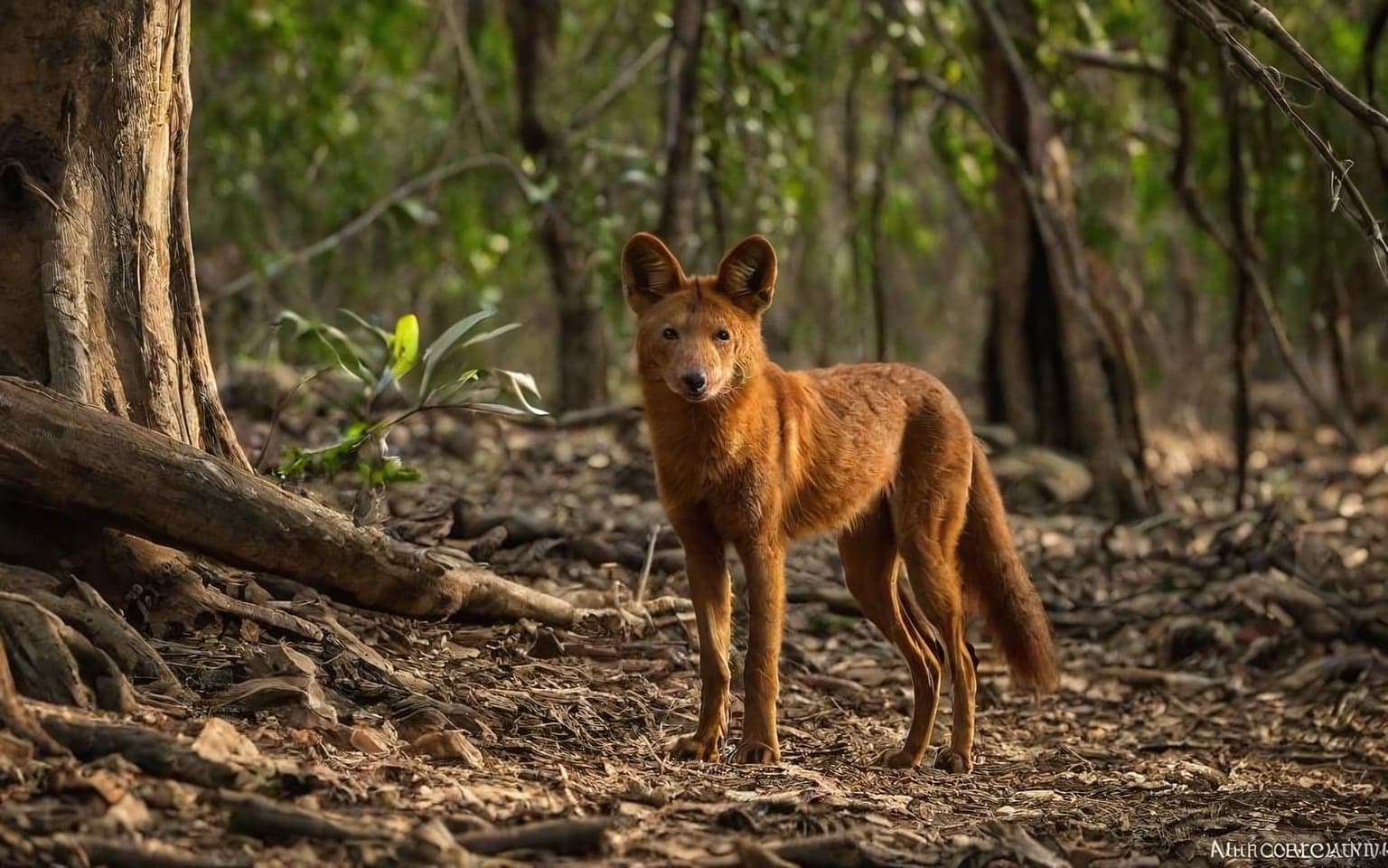 Representative AI illustration of Dhole