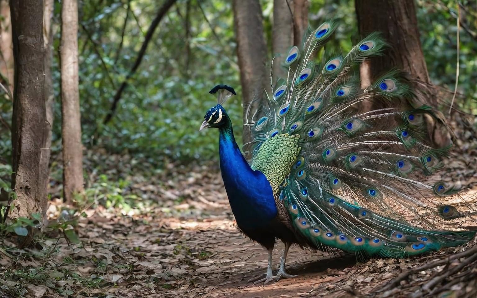 Representative AI illustration of Peafowl